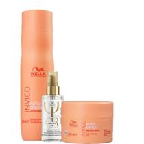 Wella Professionals Invigo Nutri-Enrich Shampoo 250ml Mascara 150ml e Oil Reflections Light 100ml
