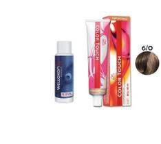 Wella Professionals kit Color Touch 6.0 Louro Escuro 60g + Welloxon 60ml