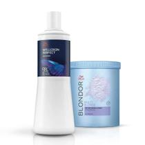 Wella professionals kit pó descolorante blondor 800g + oxidante welloxon color perfect 30 volume - 1l