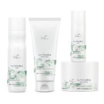Wella Professionals NutriCurls Kit Shampoo + Condicionador + Máscara + Leave-In