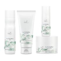 Wella Professionals NutriCurls Kit Shampoo + Condicionador + Máscara + Leave-In