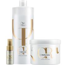 Wella Professionals Oil Reflections - Kit Shampoo 1L + Máscara 500ml + Óleo Light 30ml