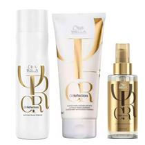 Wella Professionals Oil Reflections Kit Shampoo + Condicionador + Óleo Smoothening