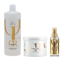 Wella Professionals Oil Reflections Kit Shampoo + Máscara + Óleo Capilar