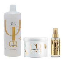 Wella Professionals Oil Reflections Kit Shampoo + Máscara + Óleo Capilar Wella Professionals Oil Reflections Kit Shampoo + Máscara + Óleo Capilar