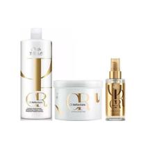 Wella Professionals Oil Reflections Shampoo 1L + Máscara 500g + Óleo Reflections 100ml