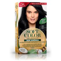 Wella Soft Color Preto 20 Tonalizante - Cobre Branco, Brilho e Cuidado Wella Soft Color Preto 20 Tonalizante - Cobre Branco, Brilho e Cuidado