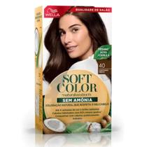 Wella Soft Color Tonalizante Castanho Médio 40 Sem Amônia Cobre Brancos Hidratante Wella Soft Color Tonalizante Castanho Médio 40 Sem Amônia Cobre Brancos Hidratante