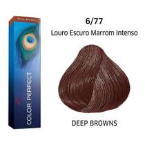 Wella Tintura Color Perfect 6-77 Louro Escuro Marrom Intenso 60g