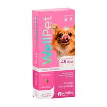 WellPet 45 mg Cães de 2 a 4,5Kg Ourofino - 1 Comprimido WellPet 45 mg Cães de 2 a 4,5Kg Ourofino - 1 Comprimido