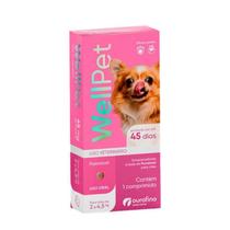 Wellpet Antipulgas Para Cães De 2 á 4,5kg 45mg C/1 Comprimido - Ouro fino Wellpet Antipulgas Para Cães De 2 á 4,5kg 45mg C/1 Comprimido - Ouro fino