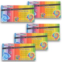 WELYEME Kit de Reposição Tie-Dye com 45 Sachês de Tinta para Tecido WELYEME Kit de Reposição Tie-Dye com 45 Sachês de Tinta para Tecido