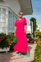 Wendy Vestido de Moletinho Rosa Pink