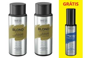 Wess Kit Blond Shampoo + Condicionador + we Wish Reconstrutor
