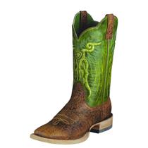 Western Boot ARIAT Mesteno para homens em Adobe Clay/Neon Lime