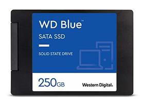 Western Digital 250GB WD Blue 3D NAND Internal PC SSD - SATA III 6 Gb/s, 2,5"/7mm, até 550 MB/s - WDS250G2B0A