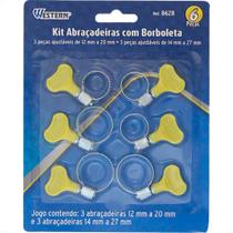 Western Jogo Abrac.Borboleta 6Pc -8628 Western Jogo Abrac.Borboleta 6Pc -8628
