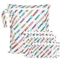 Wet Bag, pacote com 4 bolsas de viagem reutilizáveis à prova d'água da Bumkins