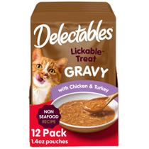 Wet Cat Treat & Food Topper Hartz Delectables Gravy Chicken & Turkey 40g x12 Wet Cat Treat & Food Topper Hartz Delectables Gravy Chicken & Turkey 40g x12