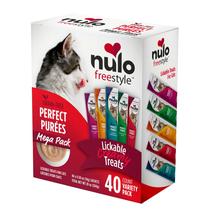 Wet Cat Treats Nulo Freestyle Perfect Purees, pacote de 40 unidades