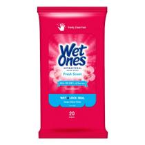 Wet Ones Fresh Lenços Umedecidos antibacterianos - 20 unid