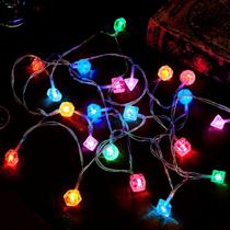 Wettarn 12m Dice String Lights LED Glow in Dark Party Decor Wettarn 12m Dice String Lights LED Glow in Dark Party Decor