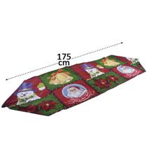 Wf1125 caminho de mesa estampado natal 175cm - un