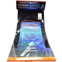 Wfish manta esponja filtrante carvao ativado 25 x 45 x 1