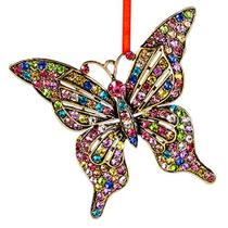 WhatSign Butterfly Christmas Ornament 2022 Monarca Borboleta Pendurado Ornamento Borboleta Decorações Borboleta Lembrança Enfeites Coloridos Árvore de Natal Ornamentos Presente para Mulheres Meninas Irmã
