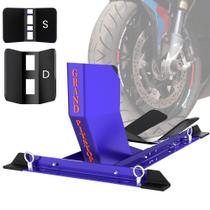 Wheel Chock GRAND PITSTOP Universal para motocicleta azul Wheel Chock GRAND PITSTOP Universal para motocicleta azul
