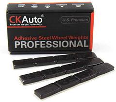 Wheel Weights CKAuto Adhesive 72x1oz preto (72 unidades) com fita adesiva