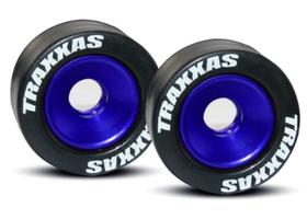 Wheelie Bar Traxxas 5186A azul com rodas de borracha