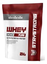 Whey 100% Concentrado Refil 2kg Chocolate - Stay Strong