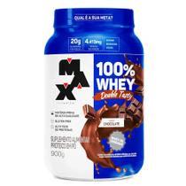 Whey 100% Double Tasty Max Titanium - 900g Sabor:Baunilha Whey 100% Double Tasty Max Titanium - 900g Sabor:Baunilha
