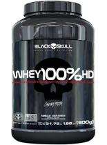 Whey 100% hd 900g black skull - baunilha