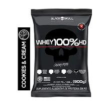 Whey 100% HD 900Gramas Refil - Black Skull