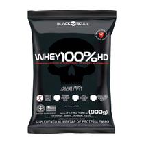 Whey 100% Hd Black Skull Chocolate Refil 900G