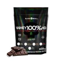Whey 100%hd Black Skull Chocolate Refil 900g