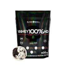 Whey 100%hd Black Skull Cookies e Cream Refil 900g