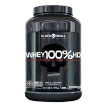 Whey 100% Hd Black Skull - Morango - Pote 900G