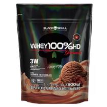 Whey 100%hd Gourmet 900g Refil Black Skull Chocolate