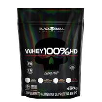 Whey 100% hd refil black skull - 450g (wpc, wpi e wph)