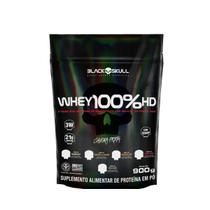 WHEY 100% HD REFIL BLACK SKULL 900g (Standpouch) - Morango