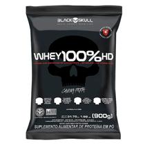 Whey 100% Hd Refil Chocolate 900g Black Skull Caveira Preta