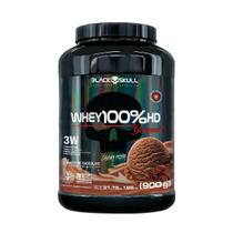 Whey 100% Hd Sorvete De Chocolate 900G Black Skull