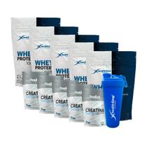 Whey 100% Health Time 5x 2.1 Kg + Creatina 5x 300g + Coqueteleira 700 ML