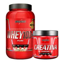 Whey 100% Integralmedica + Creatina Integralmedica 300g + Coqueteleira