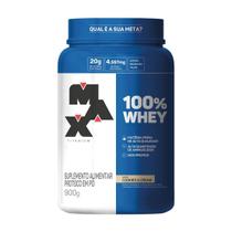 Whey 100% max titanium - cookies e cream - pote 900g