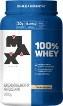 Whey 100% Max Titanium Pote 900g Suplemento Whey Max Titanium