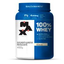 Whey 100% Max Titanium Sabor Baunilha 450g Whey 100% Max Titanium Sabor Baunilha 450g